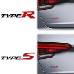 Car Accessories Metal Type S Emblem Rear Trunk Body Typer Badge Sticker For Honda Acura Accord Civic Spirior Odyssey Mugen