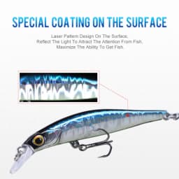 Kingdom KINGART Fishing Lures Artificial 6g 9g 14g 18.5g 60mm 80mm 105mm Sinking MinnowHard Baits Crankbait Fishing Tackle