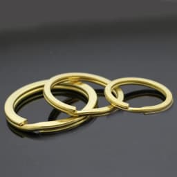 50pcs Solid Brass Split Rings Keyring Double Loop O ring Buckls Keychain Keys Holder Parts DIY hardware Accessories