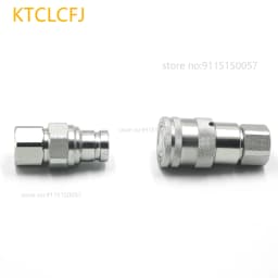 Hydraulic quick connector BSP 1/4 3/8 1/2 3/4 1 flat quick connector socket with spool and valve