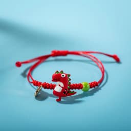 Cartoon Multicolor Dinosaur Hand Knitted Bracelet Children's Favorite Gift Wholesale Dropshipping #82592