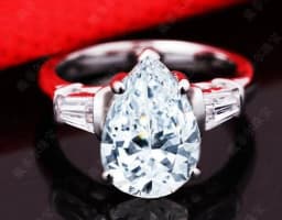 Luxury Water Drop 6ct Lab Diamond Ring 925 sterling silver Engagement Wedding band Rings for Women Bridal Fine Party Jewelry