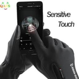 Outdoor Winter Gloves Waterproof Motorcycle Thermal Fleece Lined Resistant Touch Screen Non-slip Riding Gloves For Men Women