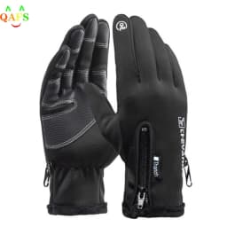Outdoor Winter Gloves Waterproof Motorcycle Thermal Fleece Lined Resistant Touch Screen Non-slip Riding Gloves For Men Women