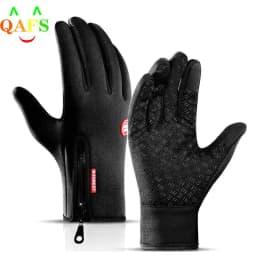 Outdoor Winter Gloves Waterproof Motorcycle Thermal Fleece Lined Resistant Touch Screen Non-slip Riding Gloves For Men Women