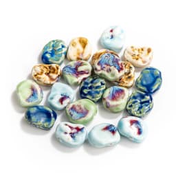 30#5pcs Abstract Irregular Special Shape Pendant Ceramic Retro Beads For Jewelery Making #MY265