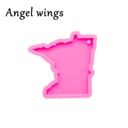 DY0201 52 States of United States Map Silicone Molds To Make Crafts with Epoxy , Resin Casting Mould for Epoxy Jewellery Making