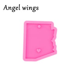 DY0201 52 States of United States Map Silicone Molds To Make Crafts with Epoxy , Resin Casting Mould for Epoxy Jewellery Making