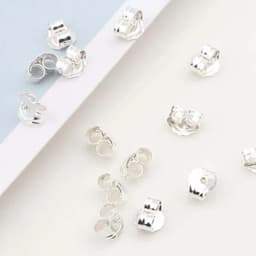 Genuine Real Pure Solid 925 Sterling Silver Earring Stopper Safety Backs Ear Plugs Jewelry Findings Components