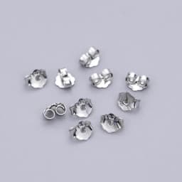 Genuine Real Pure Solid 925 Sterling Silver Earring Stopper Safety Backs Ear Plugs Jewelry Findings Components