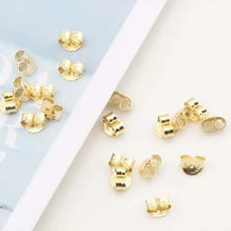 Genuine Real Pure Solid 925 Sterling Silver Earring Stopper Safety Backs Ear Plugs Jewelry Findings Components