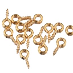 100pcs Stainless Steel Tiny Mini Eye Pins Eyepins Hooks Eyelets Screw Threaded Gold Clasps HooksFor Diy Jewelry Making Wholesale