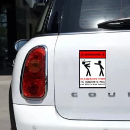 S41047# Self-Adhesive Decal Do Not Tell Me How to Do My Job Car Sticker Waterproof Auto Decors on Bumper Rear Window