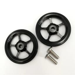Litepro For Brompton Folding Bike Rear Cargo Rack Easy Wheel Extension Bar Telescopic Rod Bearing Wheel 60mm