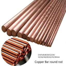 5Pcs ~1pcs 36 Sizes of Copper round rod/bar length 100 mm Diameter 3/4/5/6/8/10/12/14/15/16/18/20/22/25/30mm Copper Bar