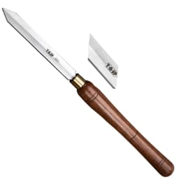 TASP HSS Wood Lathe Parting Tool Wood Turning Chisels Woodturning Tools with Walnut Handle, Standard & Diamond Blade Shape