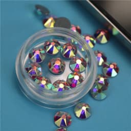 New 2078 Cut AAAAA 16 Facet Grade SS10 SS16 SS20 SS30 Crystal AB Hotfix Rhinestone Glass Crystal Garment Iron on Rhinestones