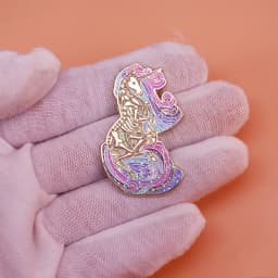 Sacred Unicorn Brooch Fantasy Animal Pegasus Horse Creature Enamel Pin