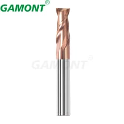 GAMONT HRC55 2-Flute Tungsten Steel Carbide Nano Coating Flat Milling Cutter CNC Machinery Maching Special Endmill Tools