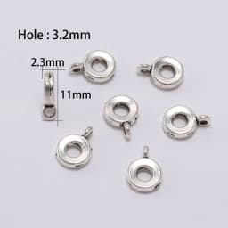 20pcs Antique Necklace Connector Bail Beads Clip Bail Beads Pendant Clasp For DIY Jewelry Making Findings Accessories Supplies
