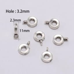 20pcs Antique Necklace Connector Bail Beads Clip Bail Beads Pendant Clasp For DIY Jewelry Making Findings Accessories Supplies