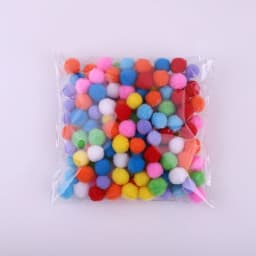 350pcs/lof Mixed 1~3CM Fluffy Colorful Hair Ball Jewelry Hair Fur Pompoms Creative Toys Apparel Handmade DIY Decor Accessories
