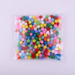 350pcs/lof Mixed 1~3CM Fluffy Colorful Hair Ball Jewelry Hair Fur Pompoms Creative Toys Apparel Handmade DIY Decor Accessories