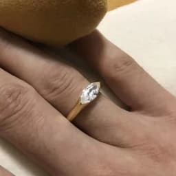 Huitan Smooth Rings for Women High-quality Gold Color Wedding Engagement Promise Rings Anniversary Gift Timeless Style Jewelry
