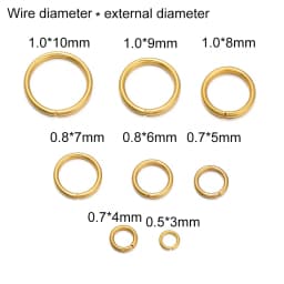 50-200pcs 3 4 5 6 8 10mm Stainless Steel Gold Silver Open Jump Rings Split Ring Connector For DIY Jewelry Making Supplies