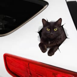 S30979# Self-adhesive Decal RESTING BLACK CAT Car Sticker Motorcycle Laptop Waterproof Auto Decors on Bumper Rear Window