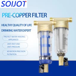 1/2' 3/4' 1' Pre-Filter Stainless Steel Brass Front-Mounted Filter Household Central 40-Micron Water Purification Element
