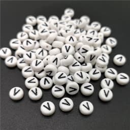 4x7mm Letter A-Z Oblate Alphabet Beads Acrylic  For Jewelry Making DIY Bracelet Necklace Accessories #RoLi