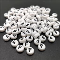 4x7mm Letter A-Z Oblate Alphabet Beads Acrylic  For Jewelry Making DIY Bracelet Necklace Accessories #RoLi