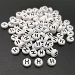 4x7mm Letter A-Z Oblate Alphabet Beads Acrylic  For Jewelry Making DIY Bracelet Necklace Accessories #RoLi