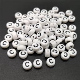 4x7mm Letter A-Z Oblate Alphabet Beads Acrylic  For Jewelry Making DIY Bracelet Necklace Accessories #RoLi
