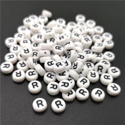 4x7mm Letter A-Z Oblate Alphabet Beads Acrylic  For Jewelry Making DIY Bracelet Necklace Accessories #RoLi