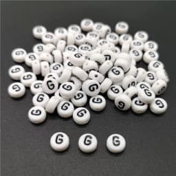 4x7mm Letter A-Z Oblate Alphabet Beads Acrylic  For Jewelry Making DIY Bracelet Necklace Accessories #RoLi