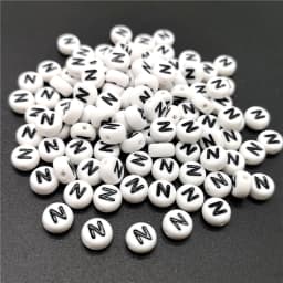 4x7mm Letter A-Z Oblate Alphabet Beads Acrylic  For Jewelry Making DIY Bracelet Necklace Accessories #RoLi