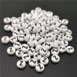 4x7mm Letter A-Z Oblate Alphabet Beads Acrylic  For Jewelry Making DIY Bracelet Necklace Accessories #RoLi