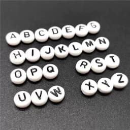 4x7mm Letter A-Z Oblate Alphabet Beads Acrylic  For Jewelry Making DIY Bracelet Necklace Accessories #RoLi