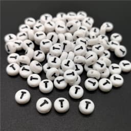 4x7mm Letter A-Z Oblate Alphabet Beads Acrylic  For Jewelry Making DIY Bracelet Necklace Accessories #RoLi