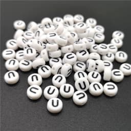 4x7mm Letter A-Z Oblate Alphabet Beads Acrylic  For Jewelry Making DIY Bracelet Necklace Accessories #RoLi