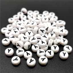 4x7mm Letter A-Z Oblate Alphabet Beads Acrylic  For Jewelry Making DIY Bracelet Necklace Accessories #RoLi