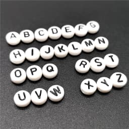 4x7mm Letter A-Z Oblate Alphabet Beads Acrylic  For Jewelry Making DIY Bracelet Necklace Accessories #RoLi