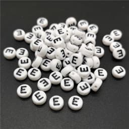 4x7mm Letter A-Z Oblate Alphabet Beads Acrylic  For Jewelry Making DIY Bracelet Necklace Accessories #RoLi