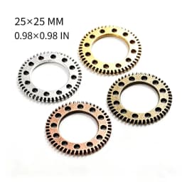 10 Pieces/Lot 25mm DIY Steampunk Style Jewelry Accessories Retro Metal Parts Mechanical Gear Necklace Charms For Jewelry Making