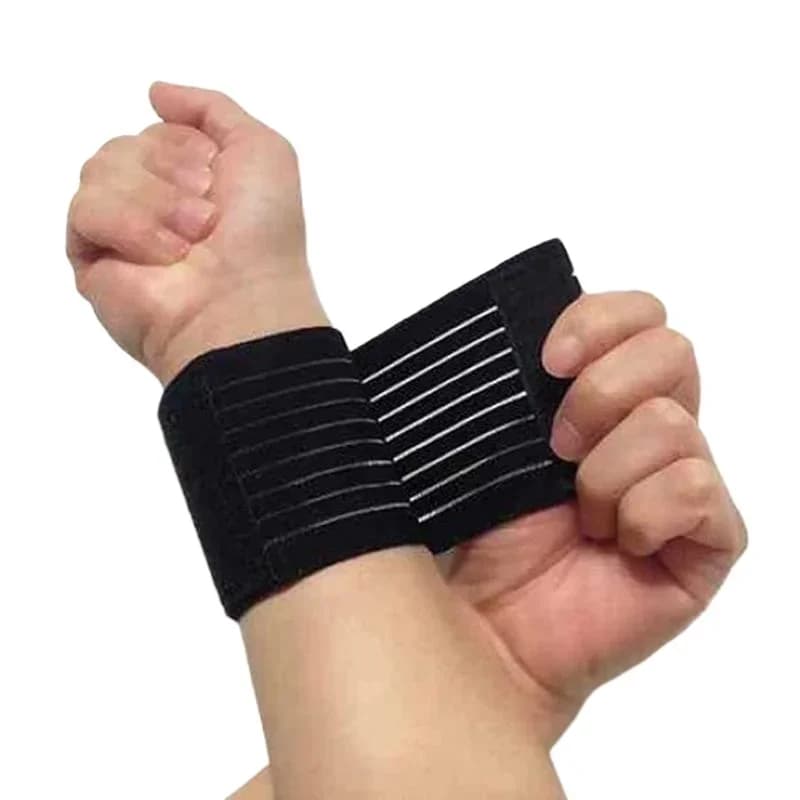 1PCS Elastic Bandage Hand Sport Wristband Gym Support Protector Wrist Brace Tennis Cotton Weat Fitness Wrist Sport Safety Parts
