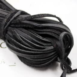 2Meters Black/Brown/Coffee/Colorful 3/4/5mm Flat Genuine Leather Jewelry Cord String Lace Rope DIY Necklace Bracelet Finding