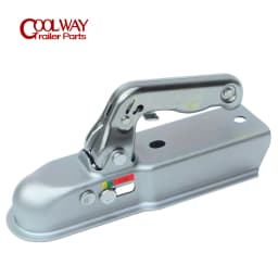 Emark Approval EU Style Trailer Coupler For 50mm Hitch Ball Square 60mm Channel RV Parts Camper Accessories Caravan Components