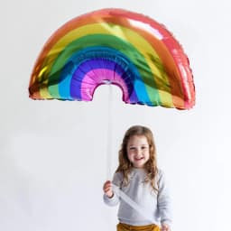 1 Piece Of Big Rainbow Smile White Cloud Donut Lce Cream Aluminum Mold Helium Balloon Children's Birthday Party Toy Decoration
